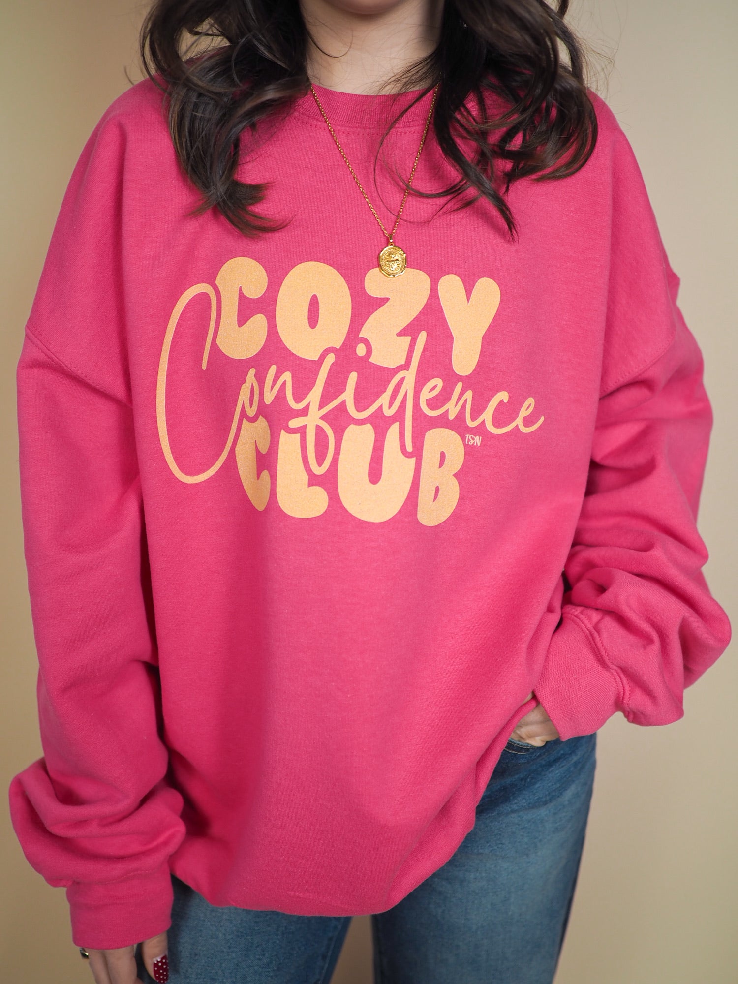 Yellow Cozy Confidence Club Sweatshirt