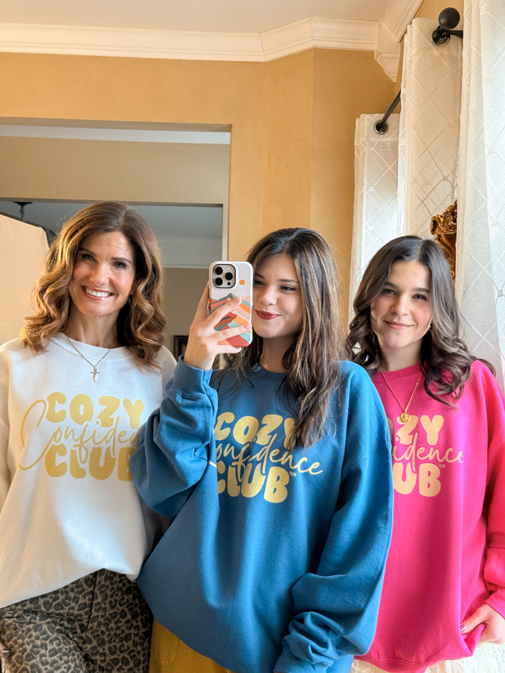 Yellow Cozy Confidence Club Sweatshirt