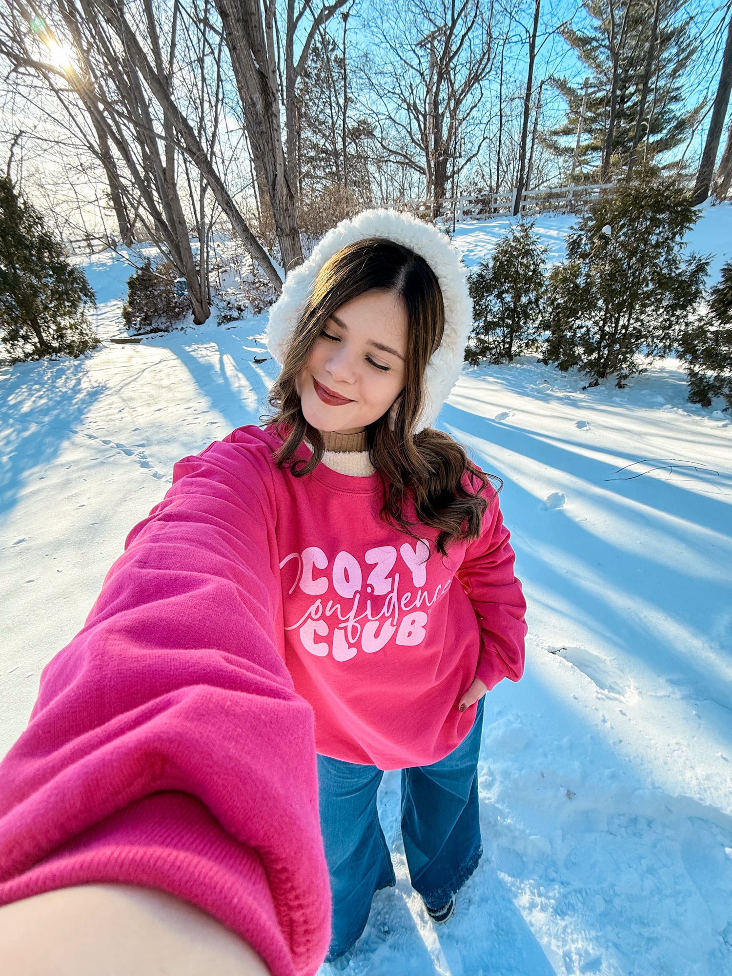 Pink Cozy Confidence Club Sweatshirt