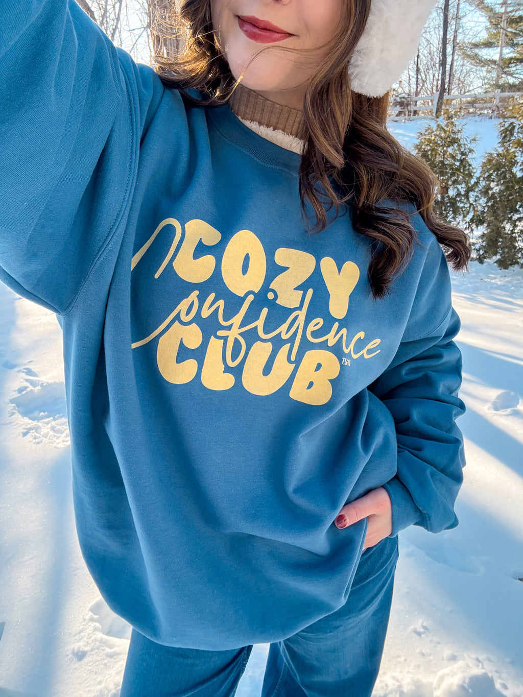 Yellow Cozy Confidence Club Sweatshirt