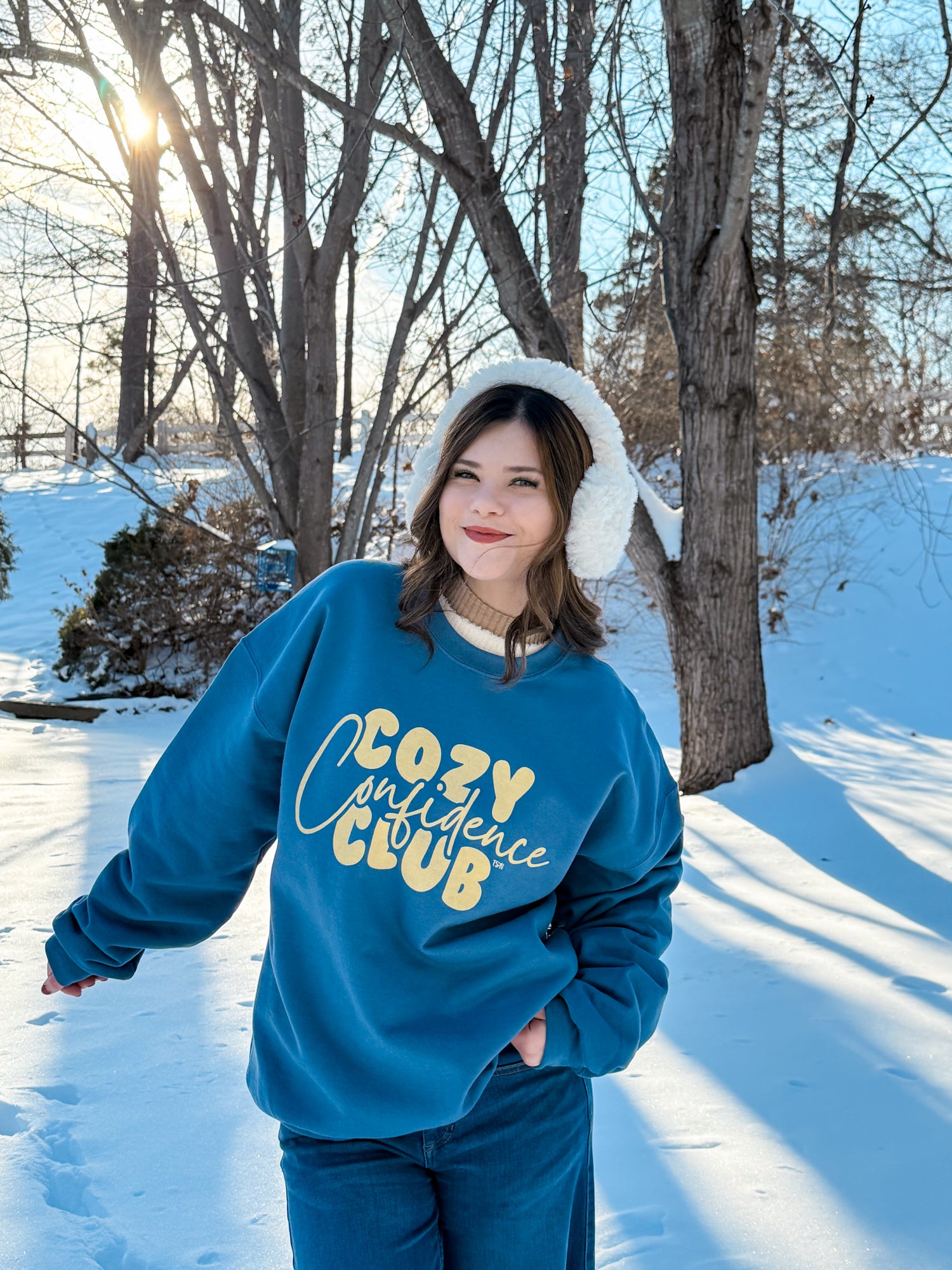 Yellow Cozy Confidence Club Sweatshirt
