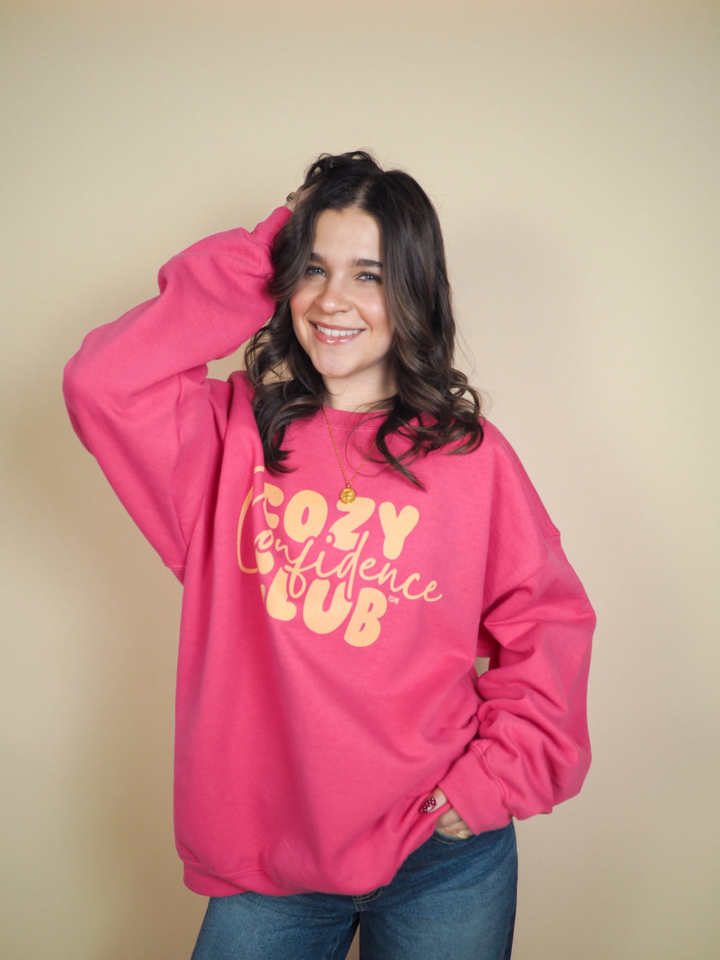 Yellow Cozy Confidence Club Sweatshirt