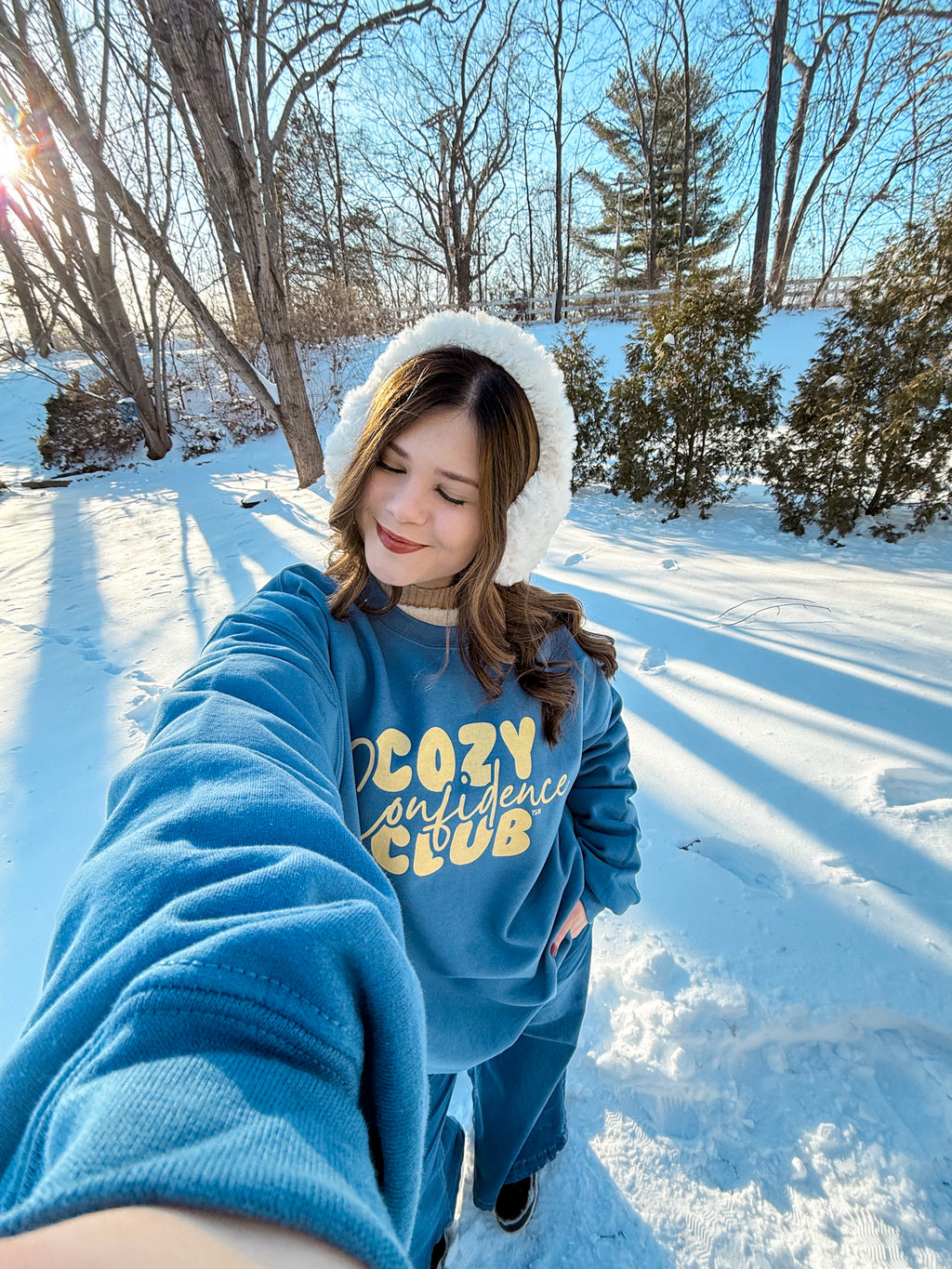 Yellow Cozy Confidence Club Sweatshirt