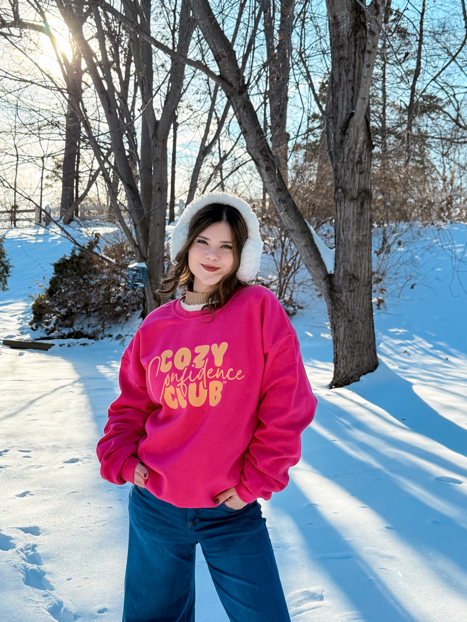 Yellow Cozy Confidence Club Sweatshirt