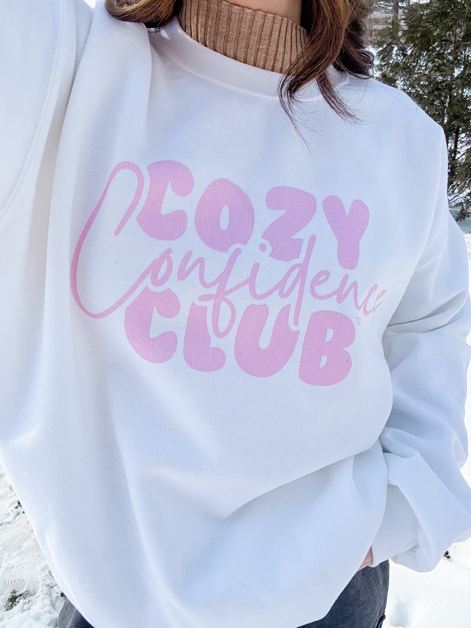 Pink Cozy Confidence Club Sweatshirt