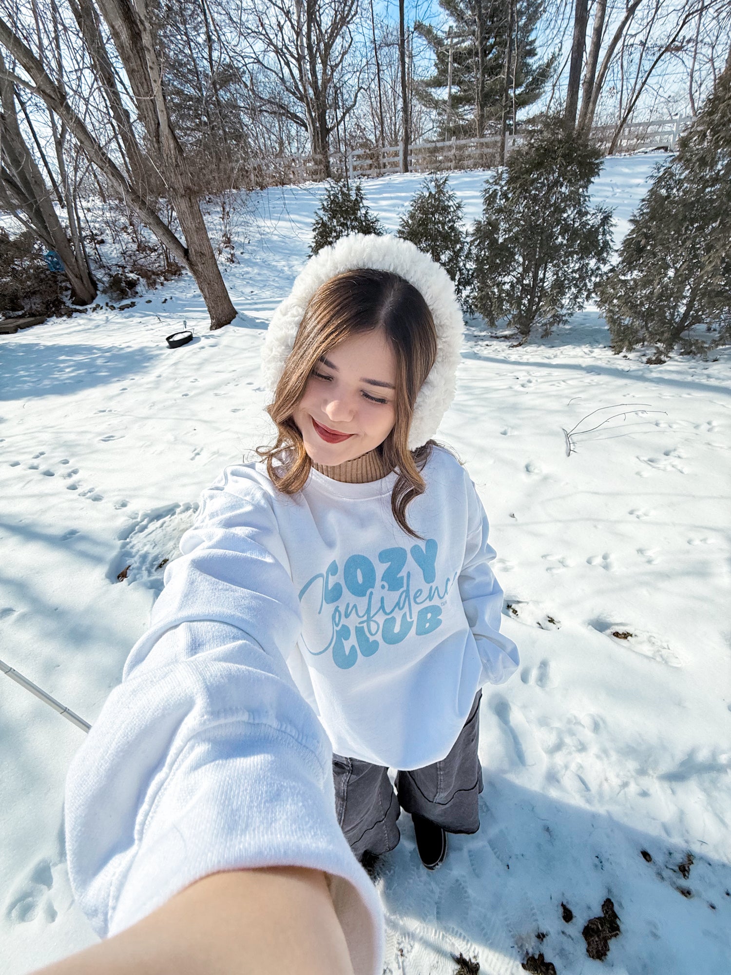 Blue Cozy Confidence Club Sweatshirt