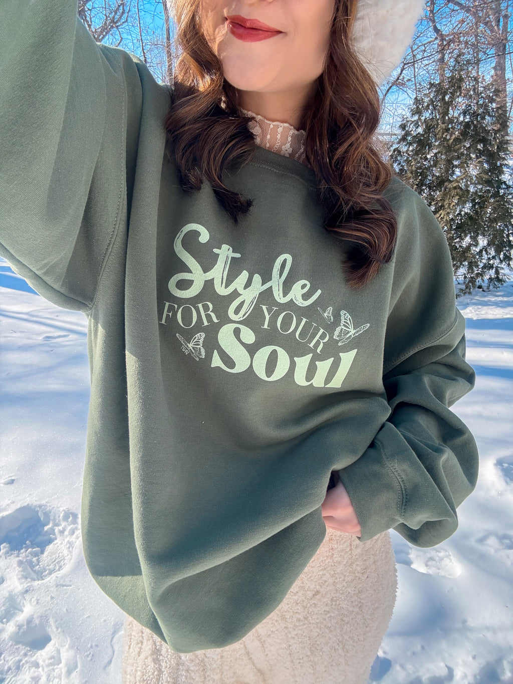 Army Green Style For Your Soul Sweatshirt