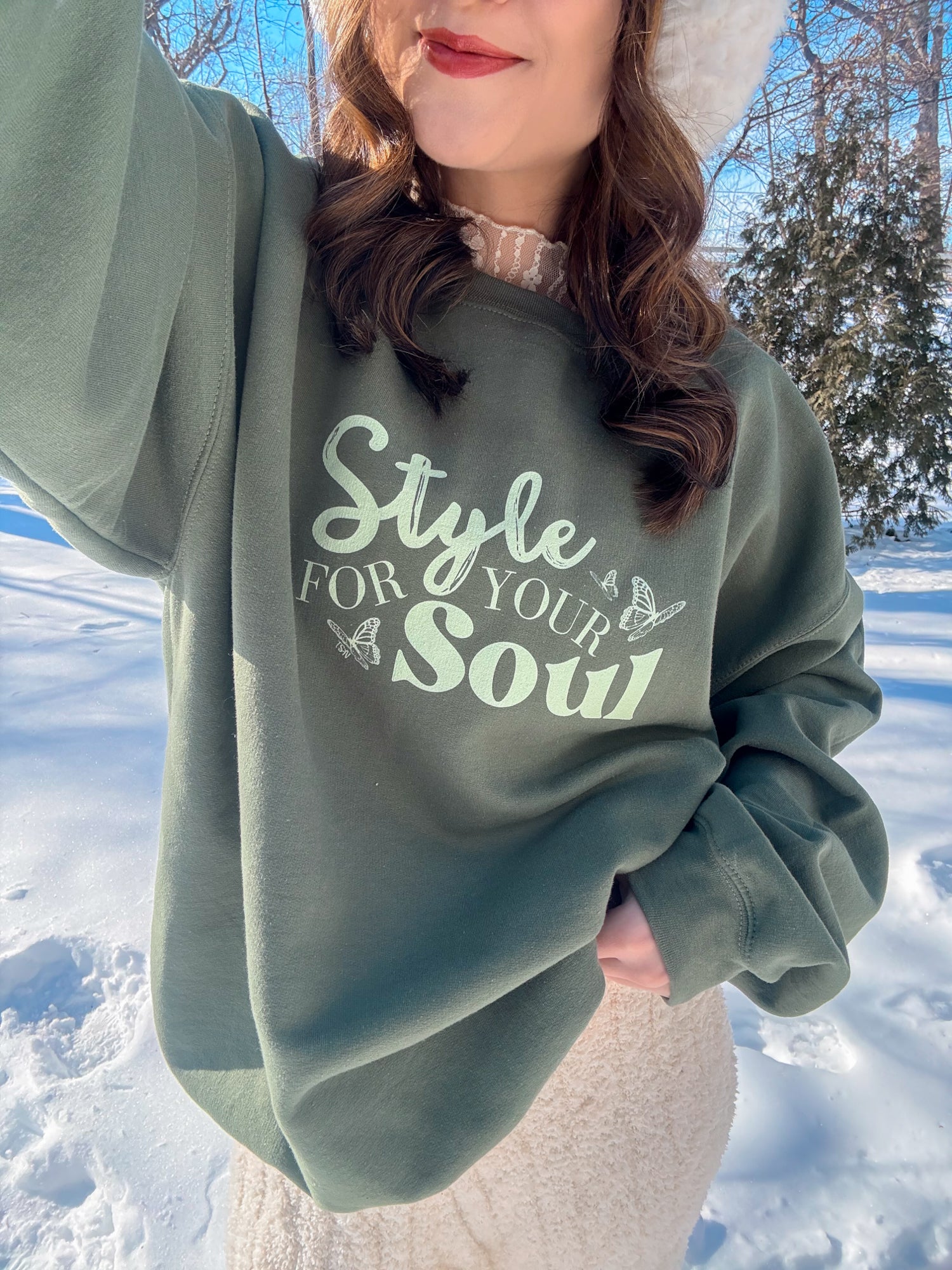 Army Green Style For Your Soul Sweatshirt