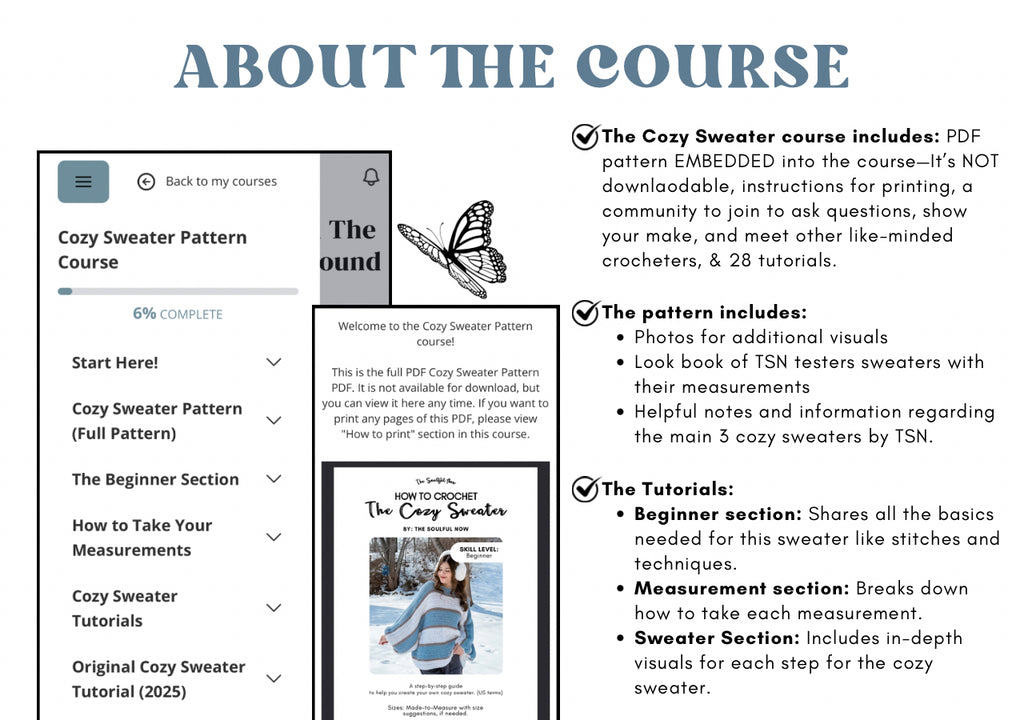 The Cozy Sweater Pattern Course