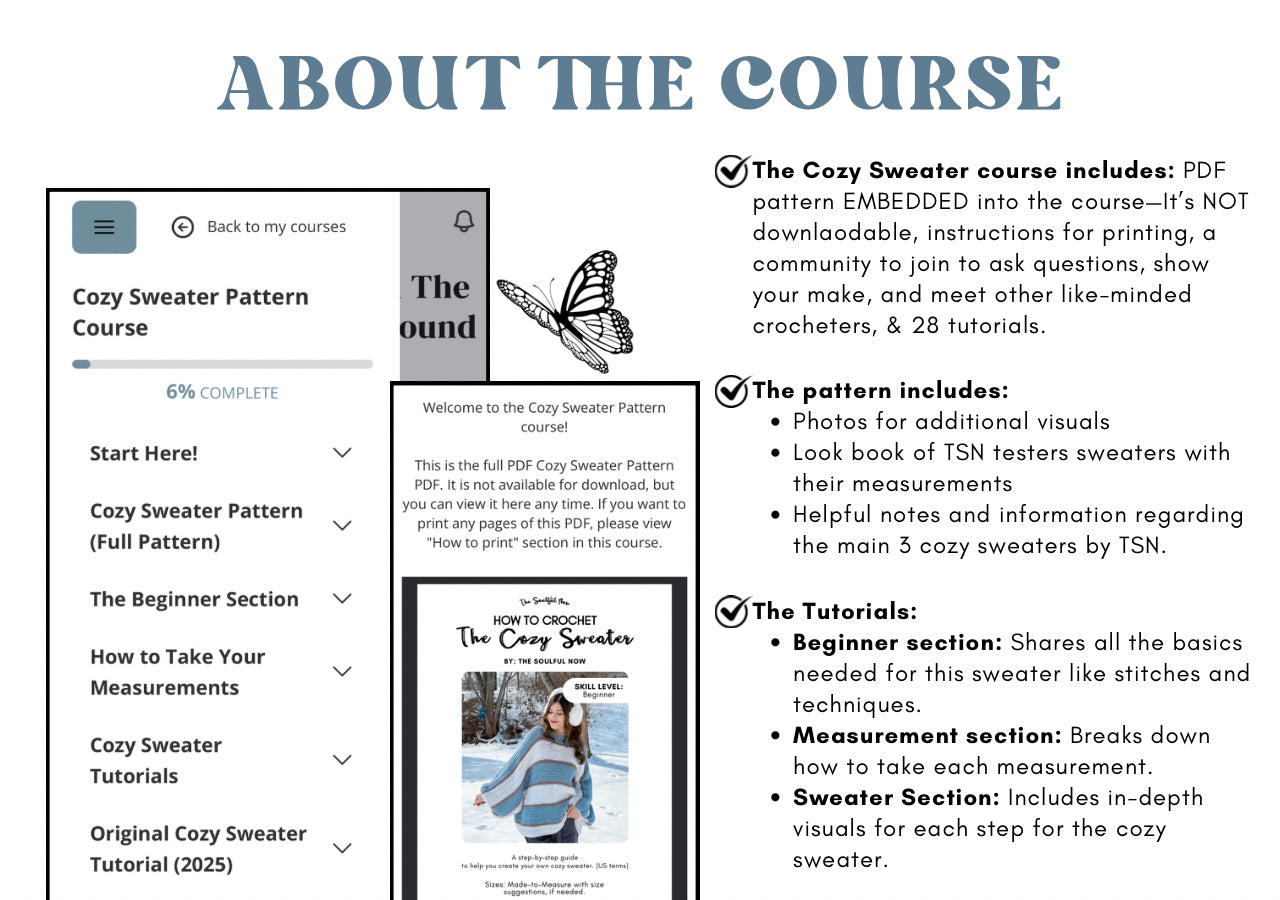 The Cozy Sweater Pattern Course