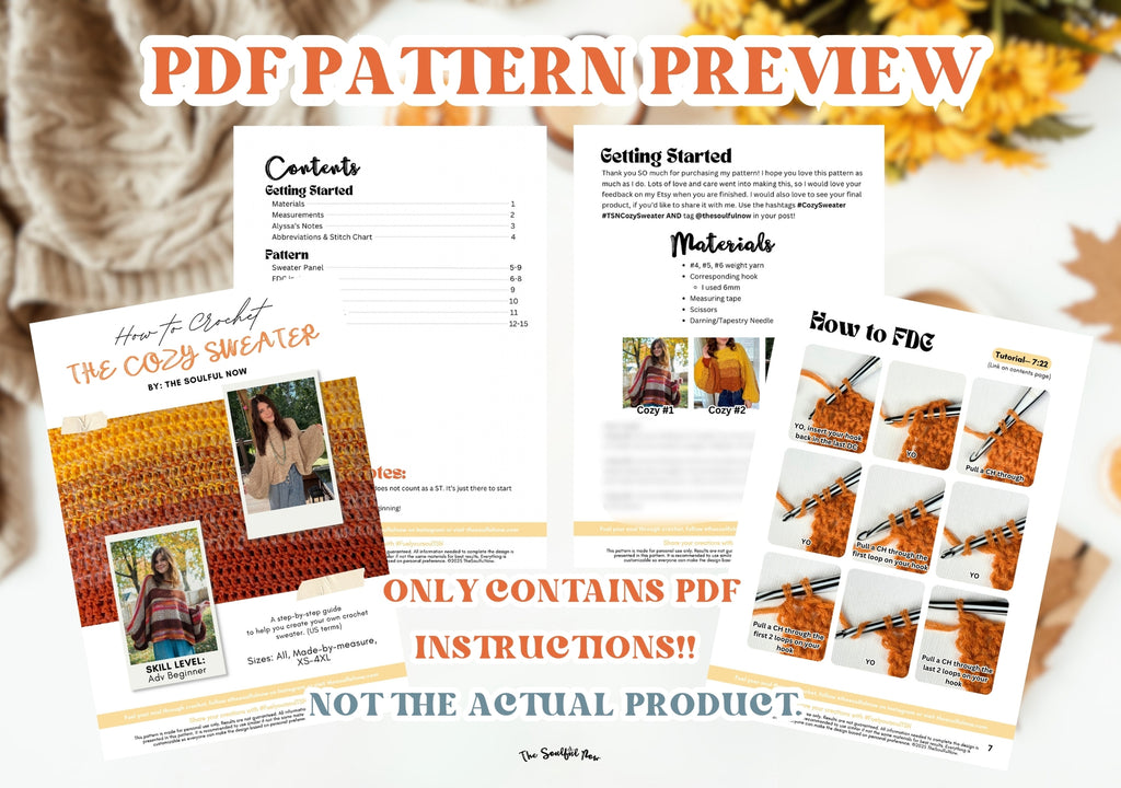 The Cozy Sweater PDF Pattern