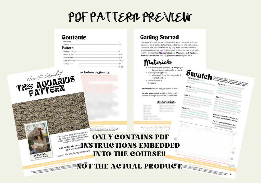 Aquarius Top Pattern Course