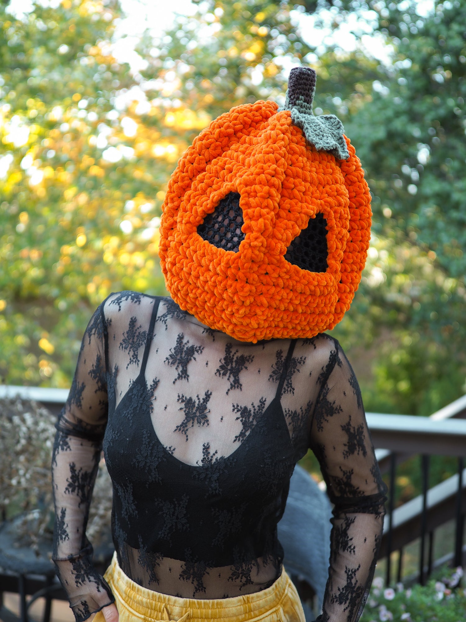 Crochet Pumpkin Head PDF Pattern